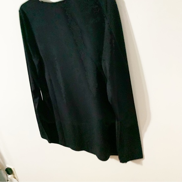 Bob Mackie Wearable Art Long Sleeve Rounded Neckline Mesh Panel / Ribbon Design - Picture 6 of 9